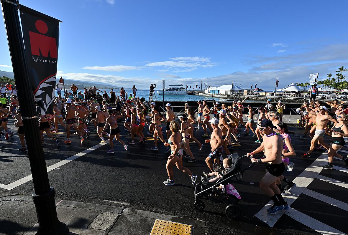 Vorbei an der imanginären Finishline des Ironman Hawaii