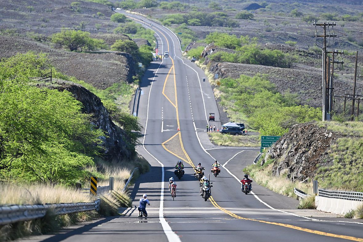 Die Spitze kommt: Der Highway 19 auf Höhe des Hapuna Beach