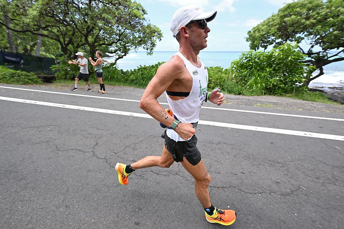 Lionel Sanders verlor auf dem Rad über 12 Minuten auf die Schnellsten und beim Marathon kam der Kanadier nicht zurück