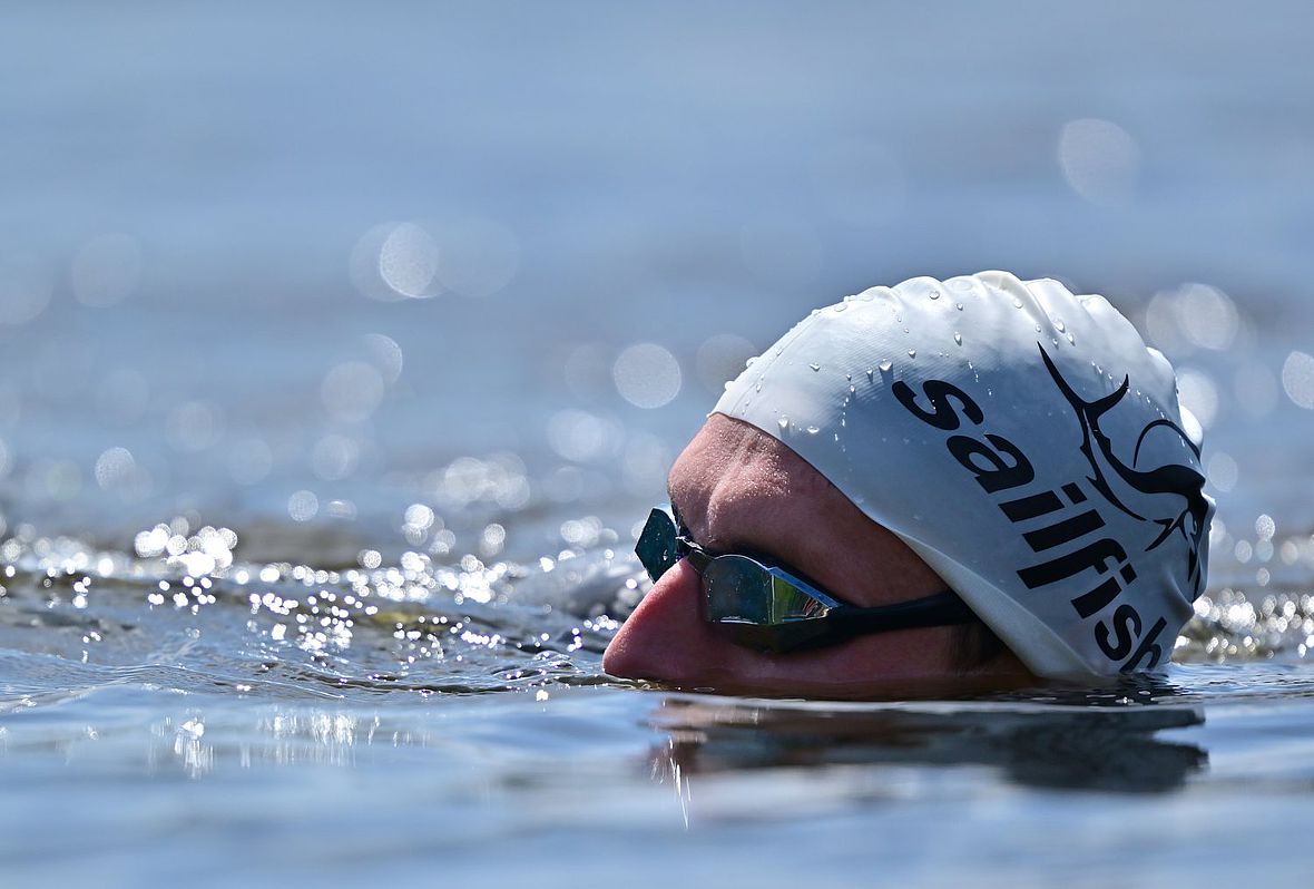 Leicht abgetaucht: Vielleicht ist die Außenseiterolle genau die Rolle die sich Florian Angert bei seinem ersten Ironman-Auftritt in Deutschland wünscht?