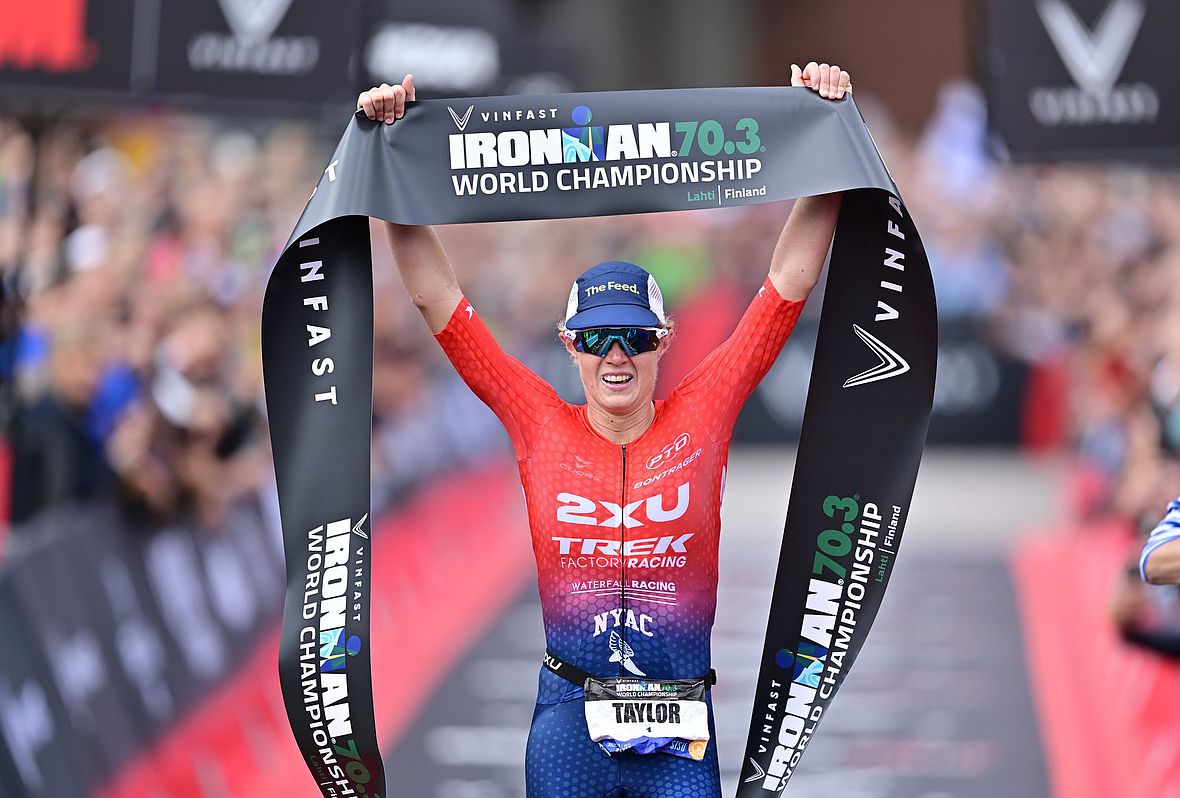 Taylor Knibb gewinnt die Ironman 70.3 WM 2023