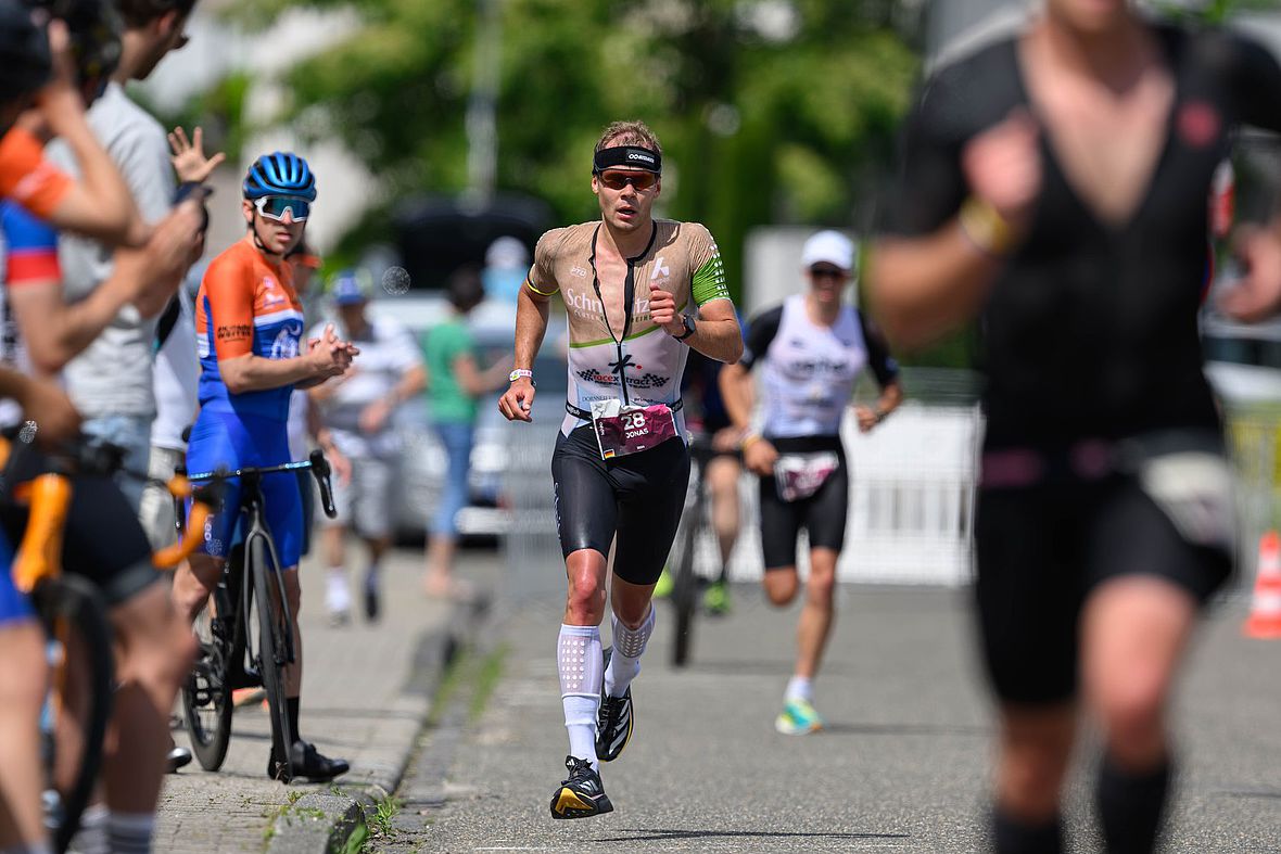 Das Podium im Blick: Jonas Hoffmann