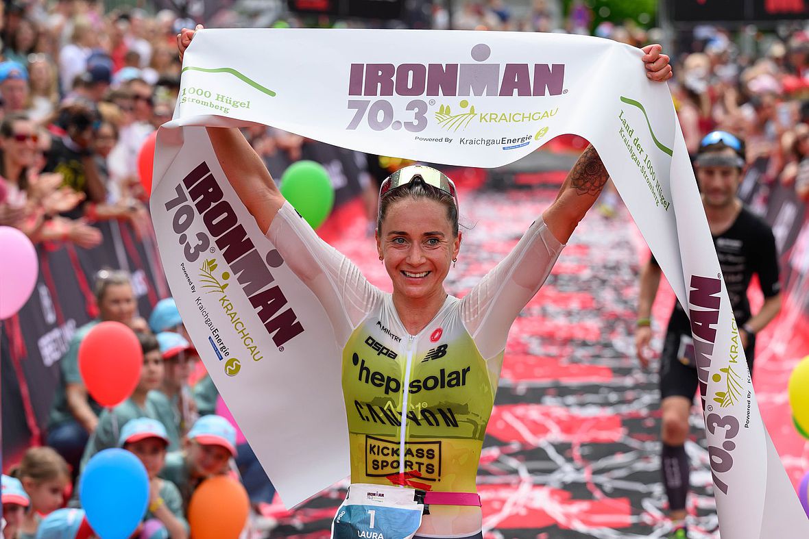 Laura Philipp gewinnt zum fünften Mal den Ironman 70.3 Kraichgau