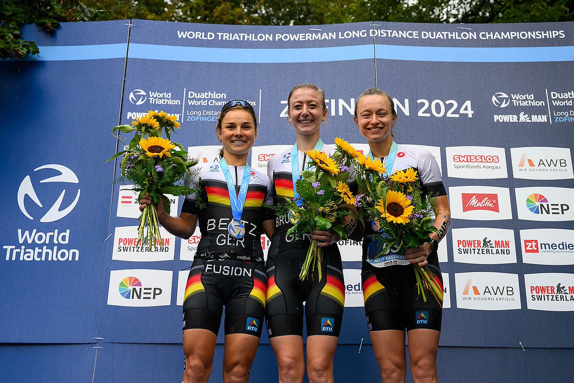 Deutscher Girlsday in Zofingen: Maja Betz, Merle Brunnée und Nelly Rassmann