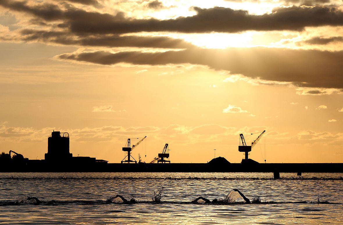 Ironman-Morning in Alcudia