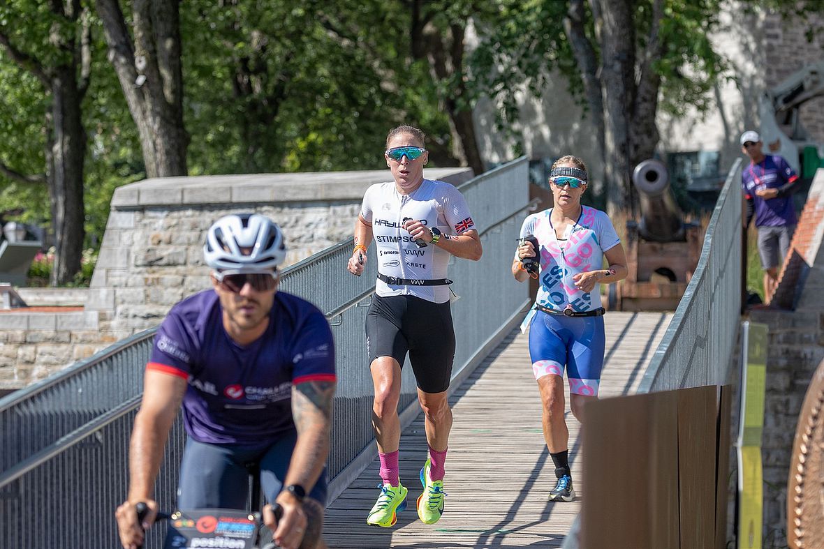 Laufduell zwischen Jodie Stimpson und Valerie Barthelemy