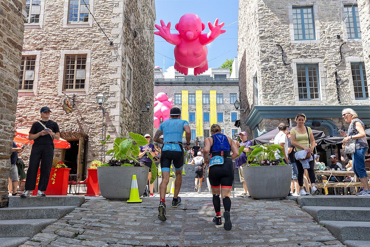 Der Laufkurs führt durch die Altstadt von Quebec