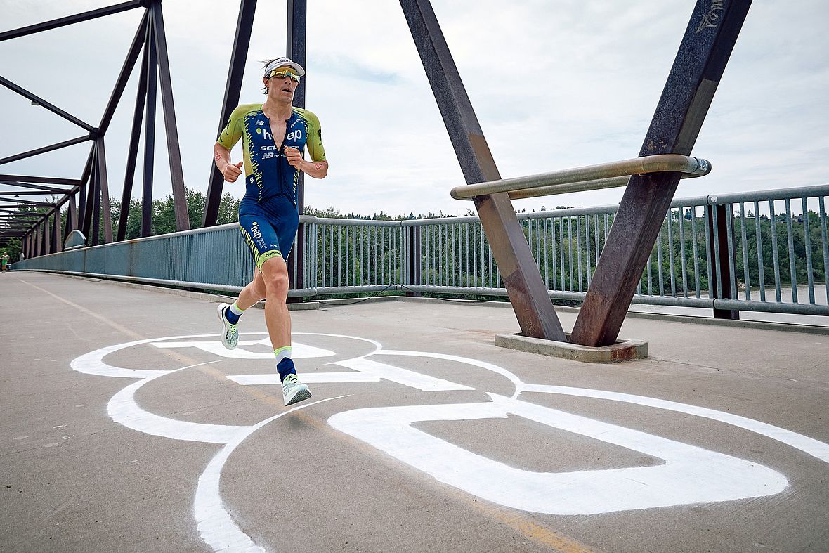 Nur vier Athleten liefen unter einer Stunde: Einer davon war Sebastian Kienle - seine Laufzeit 59:57 min