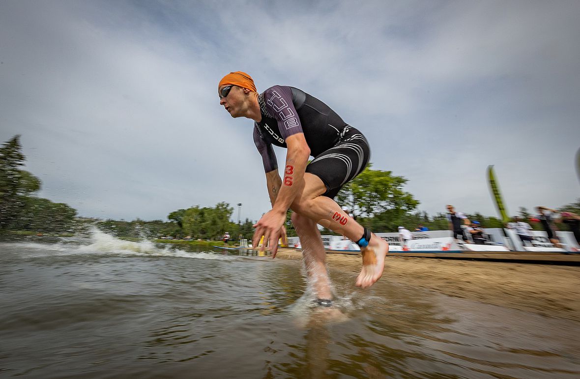 Der schnellste Schwimmer des Tages: Henri Schoeman aus Südafrika