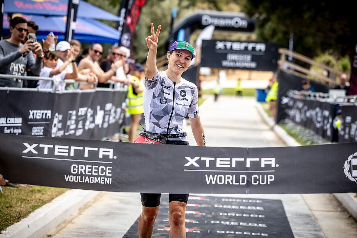 Zweites Rennen, zweiter Sieg: Solenne Billouin dominiert auch den Xterra-Weltcup in Griechenland