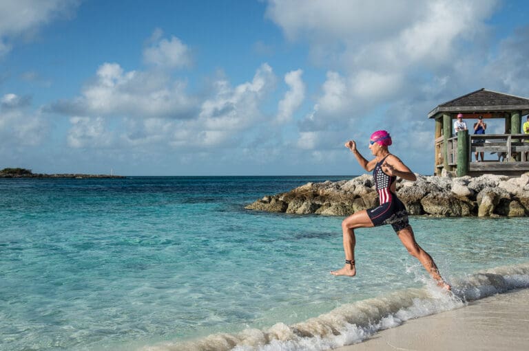 Am letzten Tag war Einzelverfolgung angesagt: Jagd-Start beim Sprinttriathlon