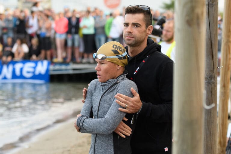 Ironman Austria 2016: Mirinda Carfrae mit  Ehemann Tim O´Donnell