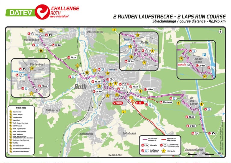 Die neue Laufstrecke des DATEV Challenge Roth 2017