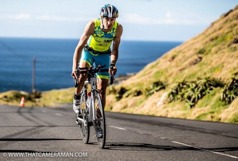 Aus dem Sattel: Der Radkurs beim Ocean Lava Madeira fordert den ganzen Triathleten