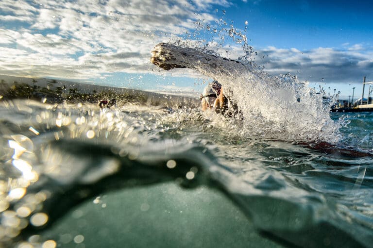 Exakt eine Woche vor dem Ironman kann die Schwimmstrecke beim Hoala-Swim unter Wettkampfbedingungen angetestet werden