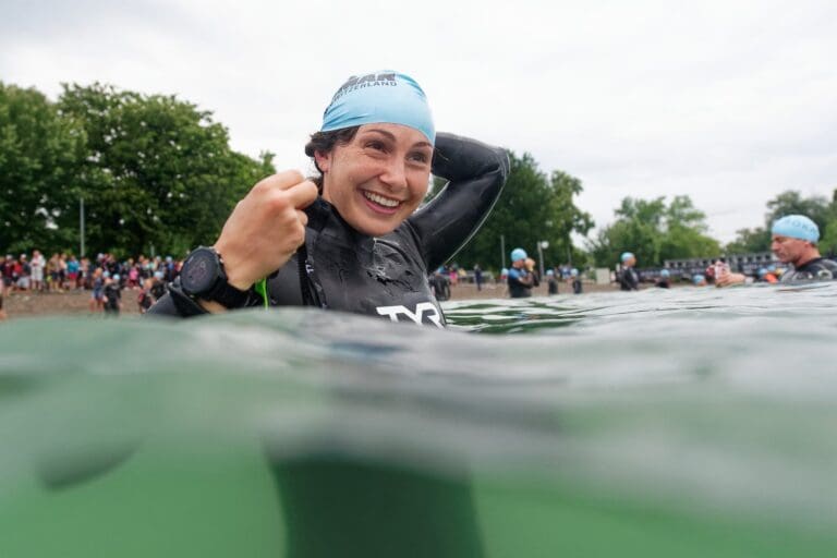 Ein letztes Ironman-Bad im Zürichsee - ab 2020 heißt es beim Ironman Switzerland dann auf in den Thuner See