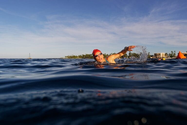 Orientierung ist beim Schwimmen im Pazifik vor Kona die halbe Miete