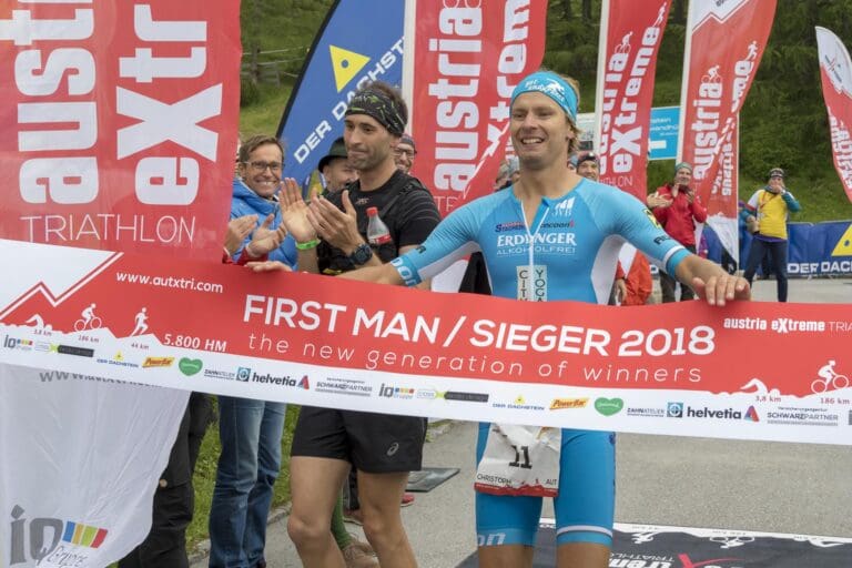 Christoph Schlagbauer gewinnt die 4. Auflage des Austria eXtreme Triathlon