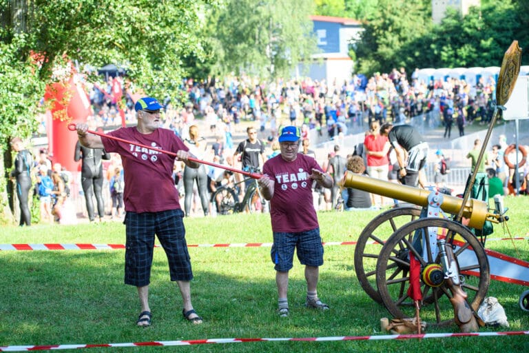 2018: Die wohl lauteste Startkanone im Triathlon-Zirkus?