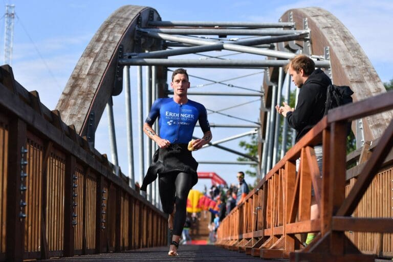 Schon nach dem Schwimmen Zweiter: Florian Angert