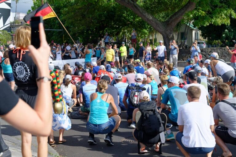 ... gefolgt von etwas Gym, so bleiben die Germans auch bei der Nationenparade im Training