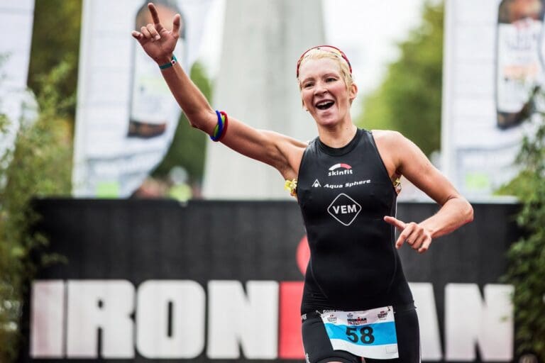 Anett Finger: Große Freude über Rang drei beim Ironman 70.3 Rügen