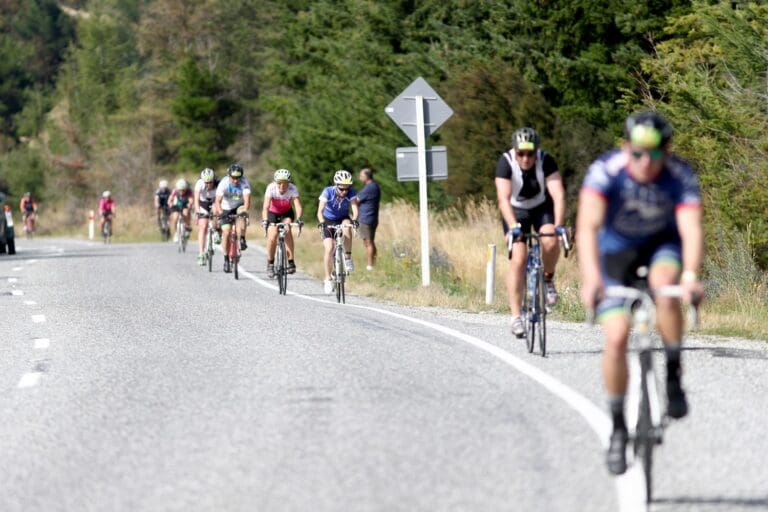 Rush-Hour auf der Challenge Wanaka-Radstrecke