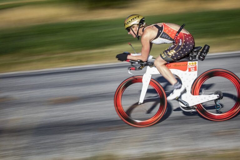 Meredith Kessler war auf dem Rad lange in Führung