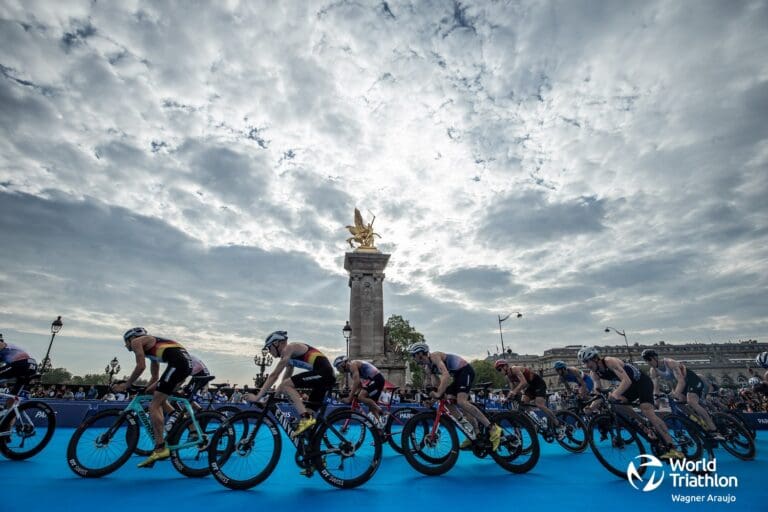 Am Ende gabs eine große Gruppe mit an die 50 Athleten