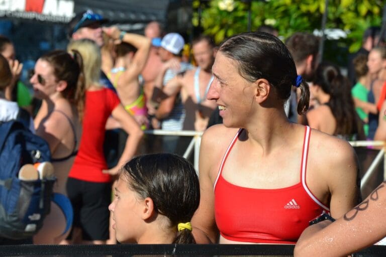 Katja Konschak kam als dritte Frau beim Hoala Swim ins Ziel