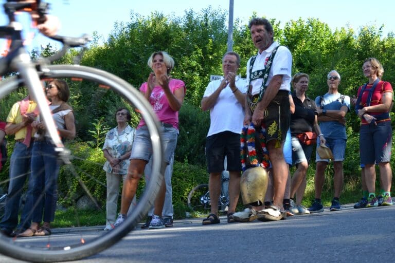 Allgäuer Triathlonfan in Aktion