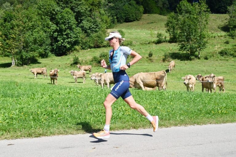 Els Visser auf dem Weg zum ersten Wendepunkt