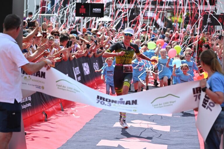 Laura Philipp feiert in 4:15:27 Stunden ihre Titelverteidigung beim Ironman 70.3 Kraichgau