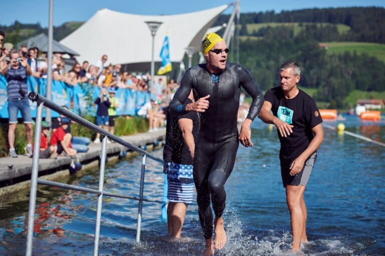 Jan Frodeno beim Landgang