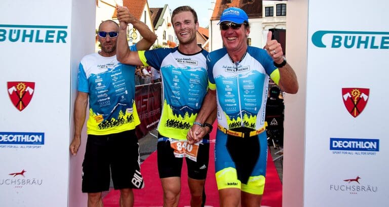 Gemeinsames Triathlon-Erlebnis in der Staffel