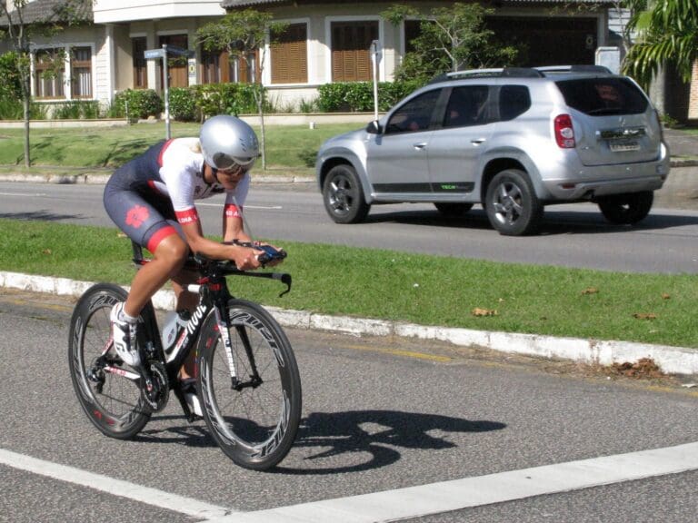 Mareen Hufe: Fuhr in Florianopolis  4:51:32 Std. auf den 180 Radkilometern