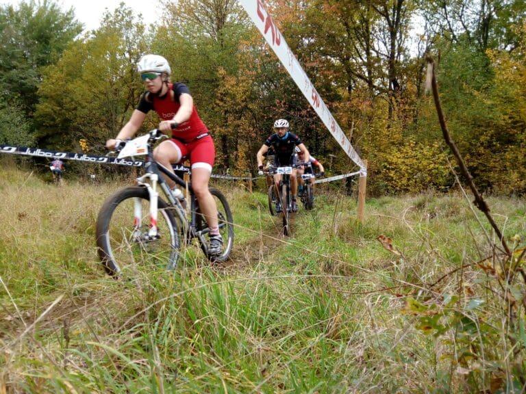 Auf dem MTB-Kurs beim Eifeler Crossduathlon