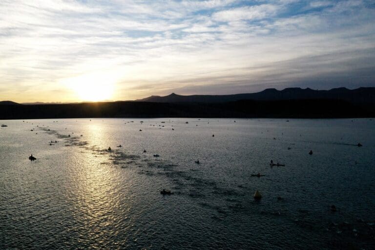 Die lange Startgerade im Sand Hollow Reservoir