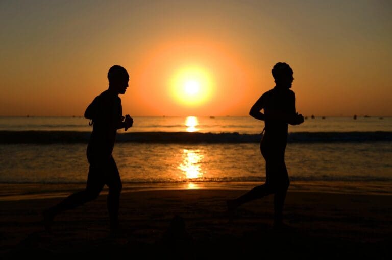 Warm-Up am Hobie Beach für die Ironman 70.3 WM 2018