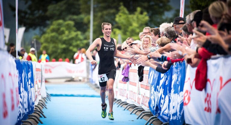 Zieleinlauf beim Triathlon Wochenende am Schluchsee