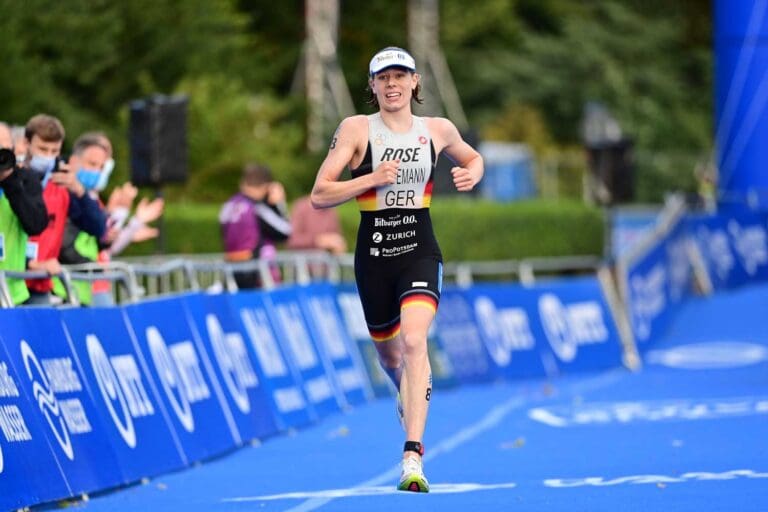 Laura Lindemann auf den letzten Metern zu WM Bronze in Hamburg