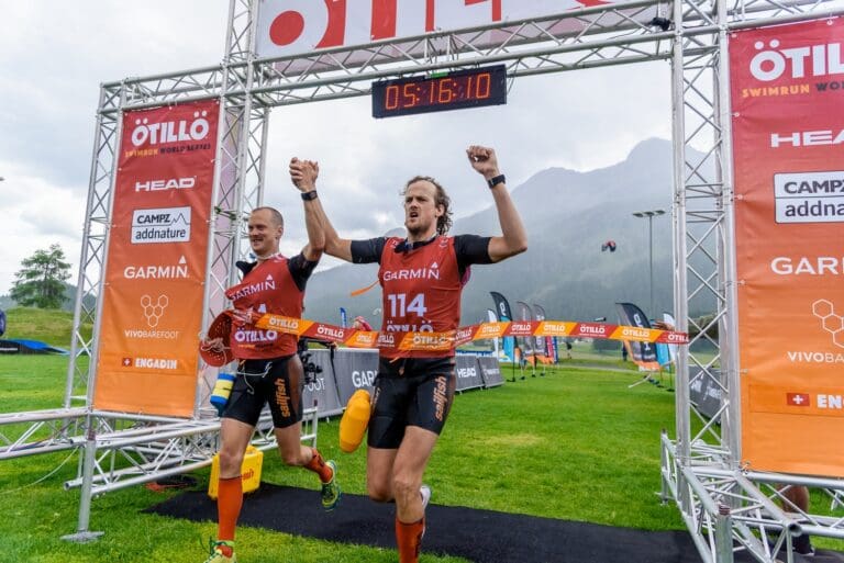 Die Sieger des ÖTILLÖ Engadin 2017: Jonas und Lars Ekman aus Schweden