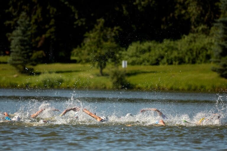 Positionskämpfe im Hawrelak Park Lake