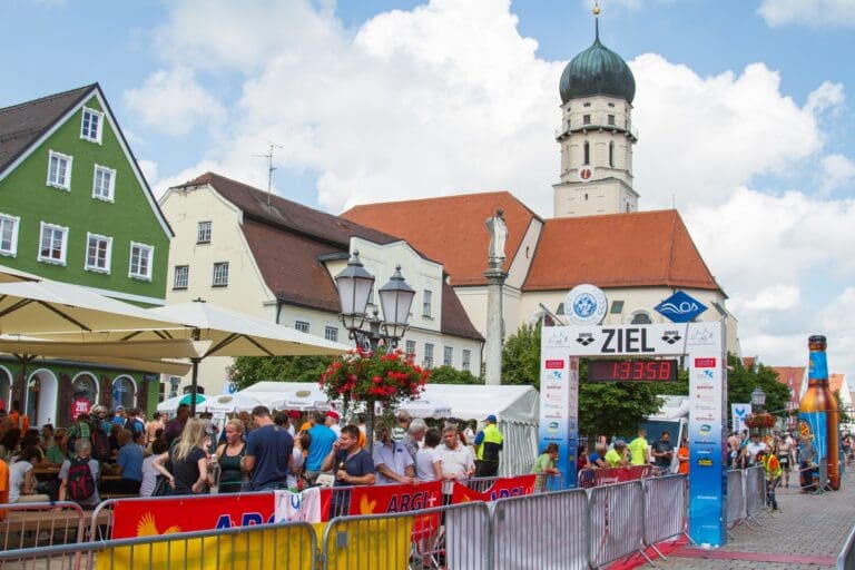 Zieleinlauf direkt in der Schongauer Innenstadt