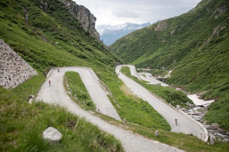 Die Tremola am Gotthardpass