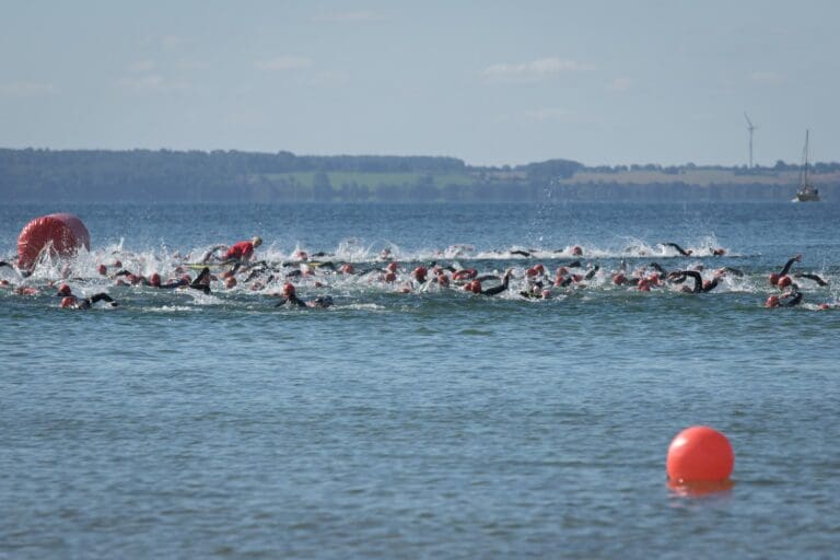 Eine der wenigen Möglichkeiten beim einem Triathlon in Deutschland im Meer zu schwimmen