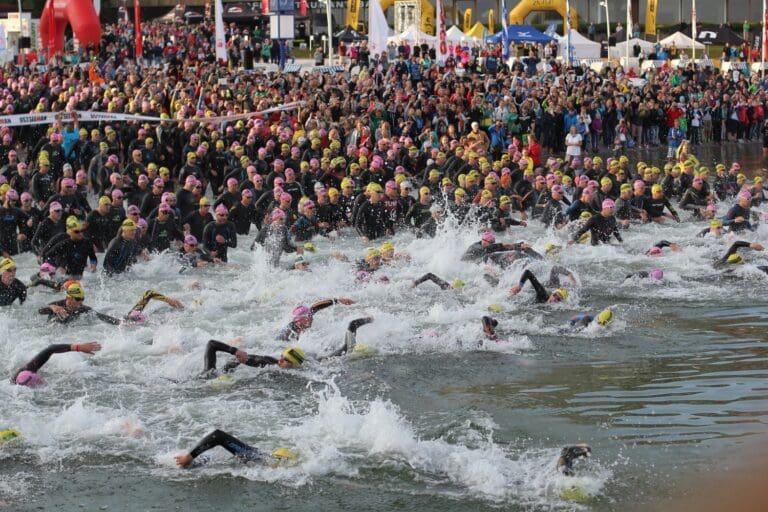 Start zum OstseeMan 2015: Auf geht´s in die Flensburger Förde