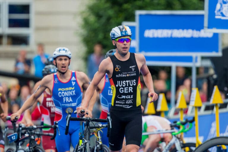 Steffen Justus sorgte mit Rang 9 beim World Triathlon Series-Rennen in Leeds für das beste deutsche Saisonergebnis