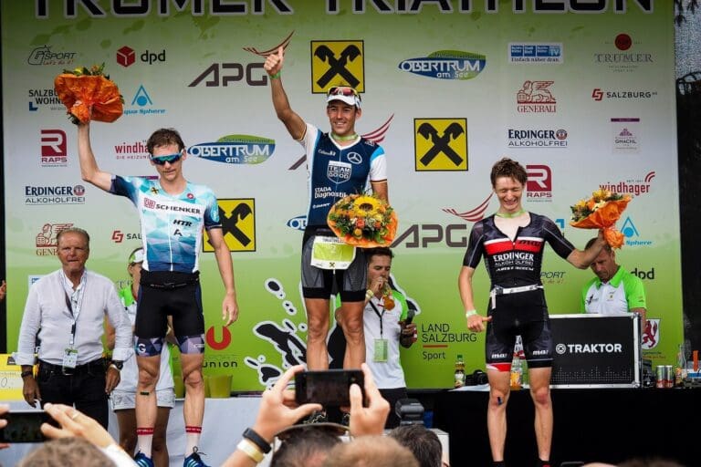 Das Podium von 2017 mit Horst Reichel, Andreas Giglmayr und Stefan Hehenwarter.