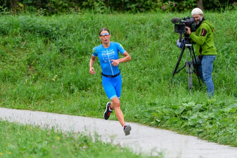 Eva Wutti auf den letzten Metern kurz vor dem Ziel